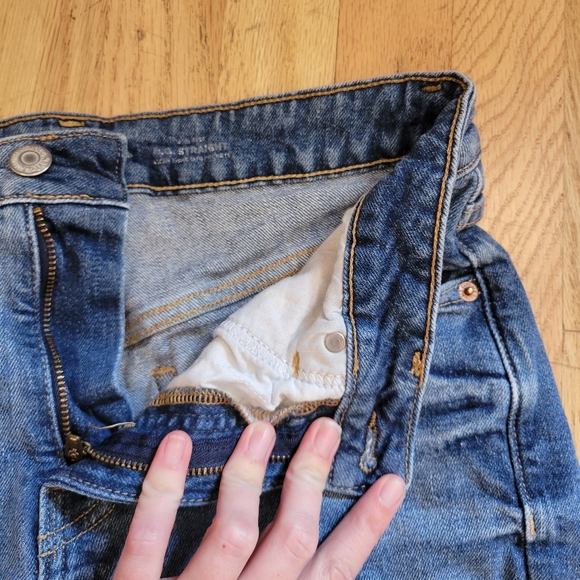 Old Navy Straight Blue Denim Jean Shorts - Picture 3 of 5